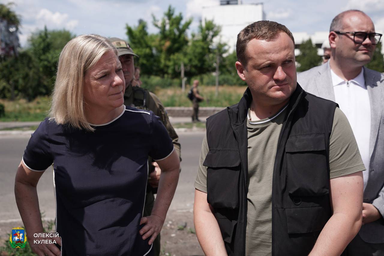Фото: Алексей Кулеба Визит премьер-министра Швеции в Киевской области
