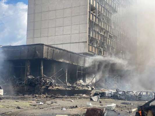 Фото: ДСНС Обстріл