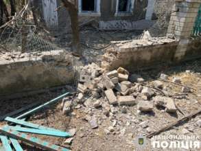 Последствия атаки Херсонской области/Фото: Нацполиция Последствия атаки Херсонской области/Фото: Нацполиция