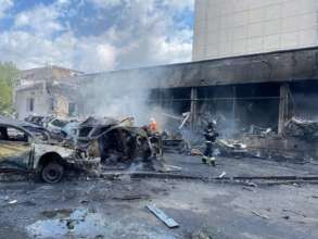 Фото: ДСНС Обстріл