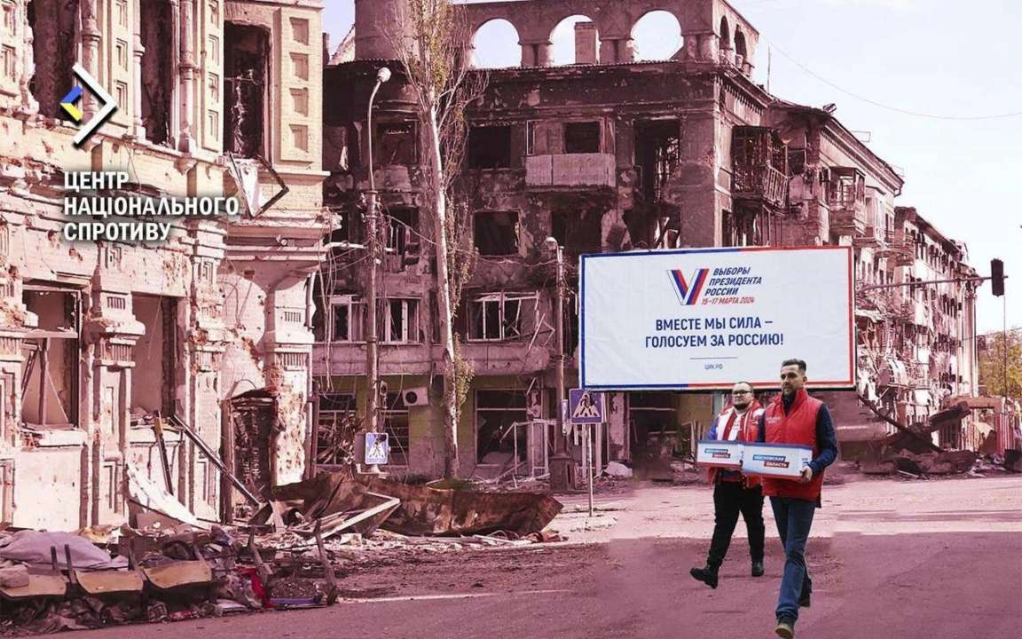 На ТОТ росіяни проводять інформаційну кампанію для легалізації окупації / Фото: t.me/sprotyv_official