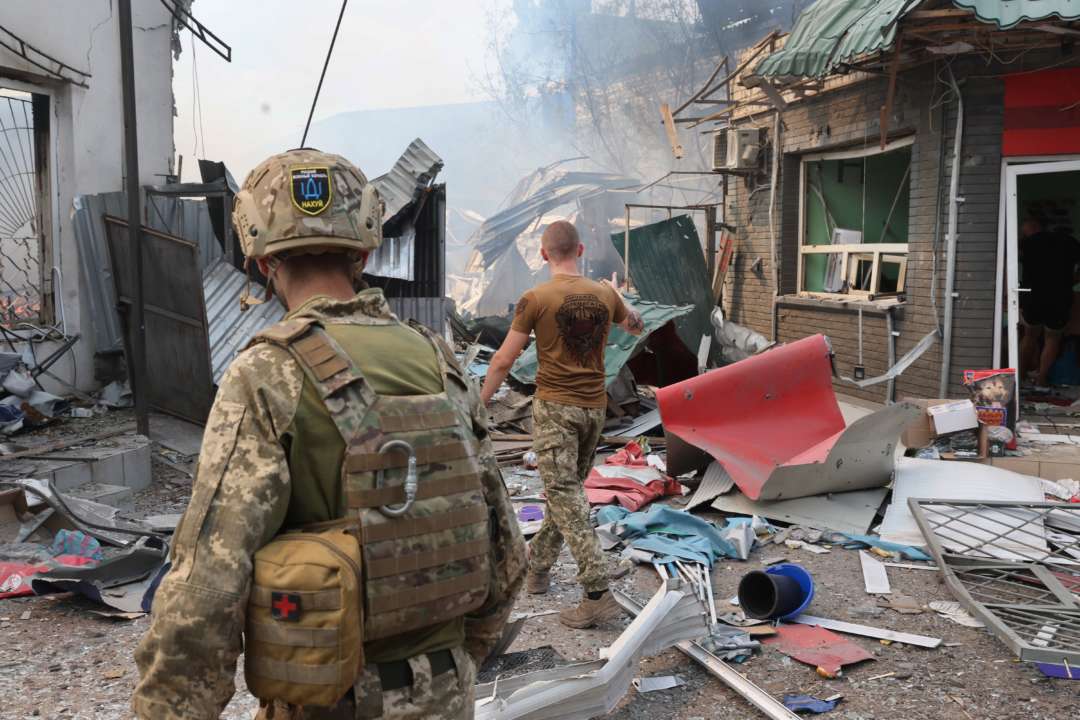 Наслідки ракетних обстрілів Слов'янська