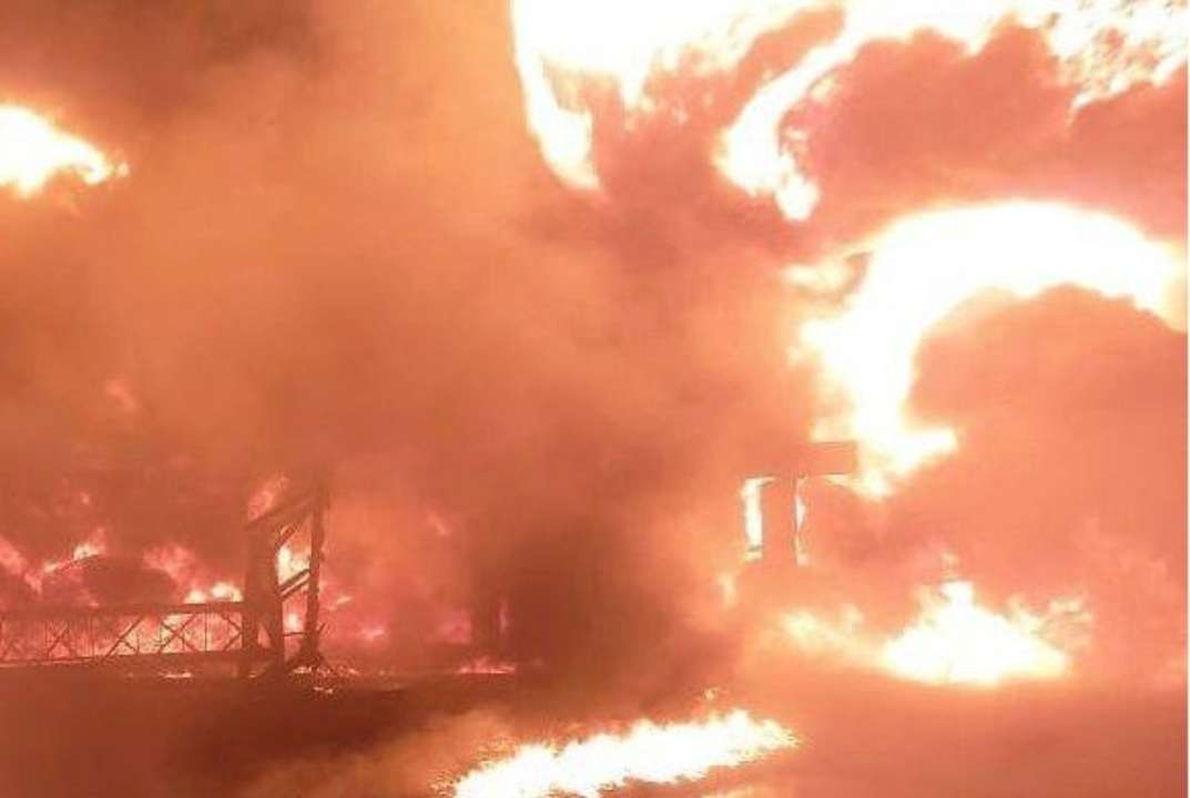 Росія вдарила по промисловому об'єкту Полтавщини. Фото: Філіп Пронін атака росіян на Кременчуцький район