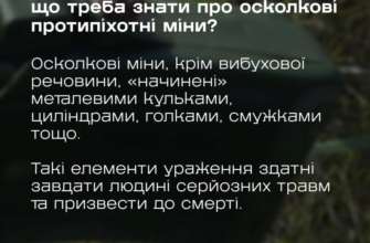 Фото: dsns_telegram Особливість осколкових протипіхотних мін та як із ними поводитися: поради від ДСНС