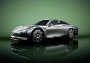 Mercedes представила унікальний електрокар з рекордним запасом ходу/Фото: Daimler Daimler