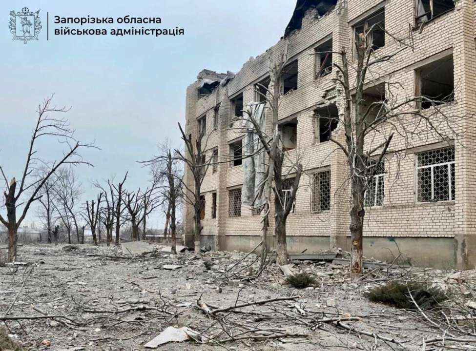 Наслідки ворожих атак на 24 лютого/Фото: Запорізька ОВА