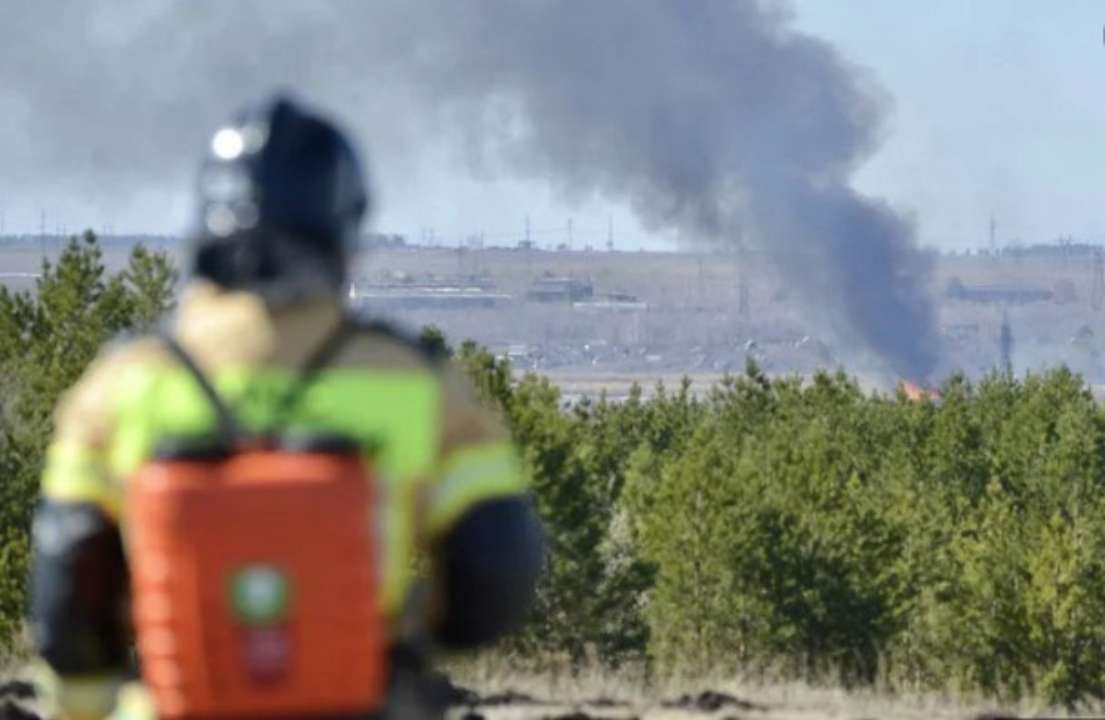 На россии в Нижневартовском районе ландшафтный пожар охватил 250 гектаров На россии в Нижневартовском районе ландшафтный пожар охватил 250 гектаров