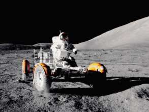 США планирует выплавлять сталь на Луне. Фото: Unplash/Автор- NASA Американцы хотят добывать сталь на Луне