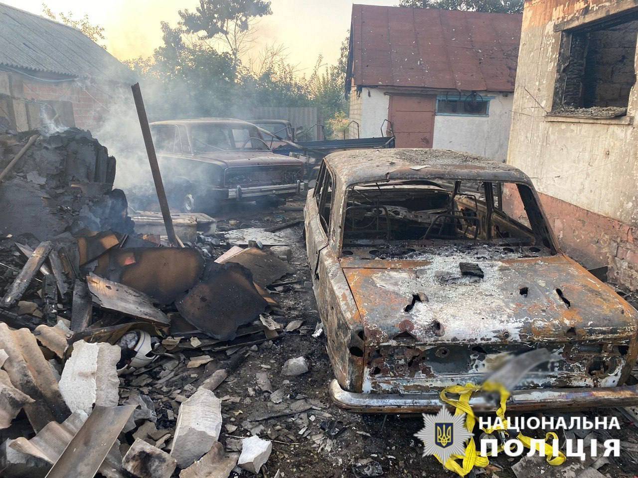 Наслідки атаки Харківщини/Фото: Нацполіція Наслідки атаки Харківщини/Фото: Нацполіція
