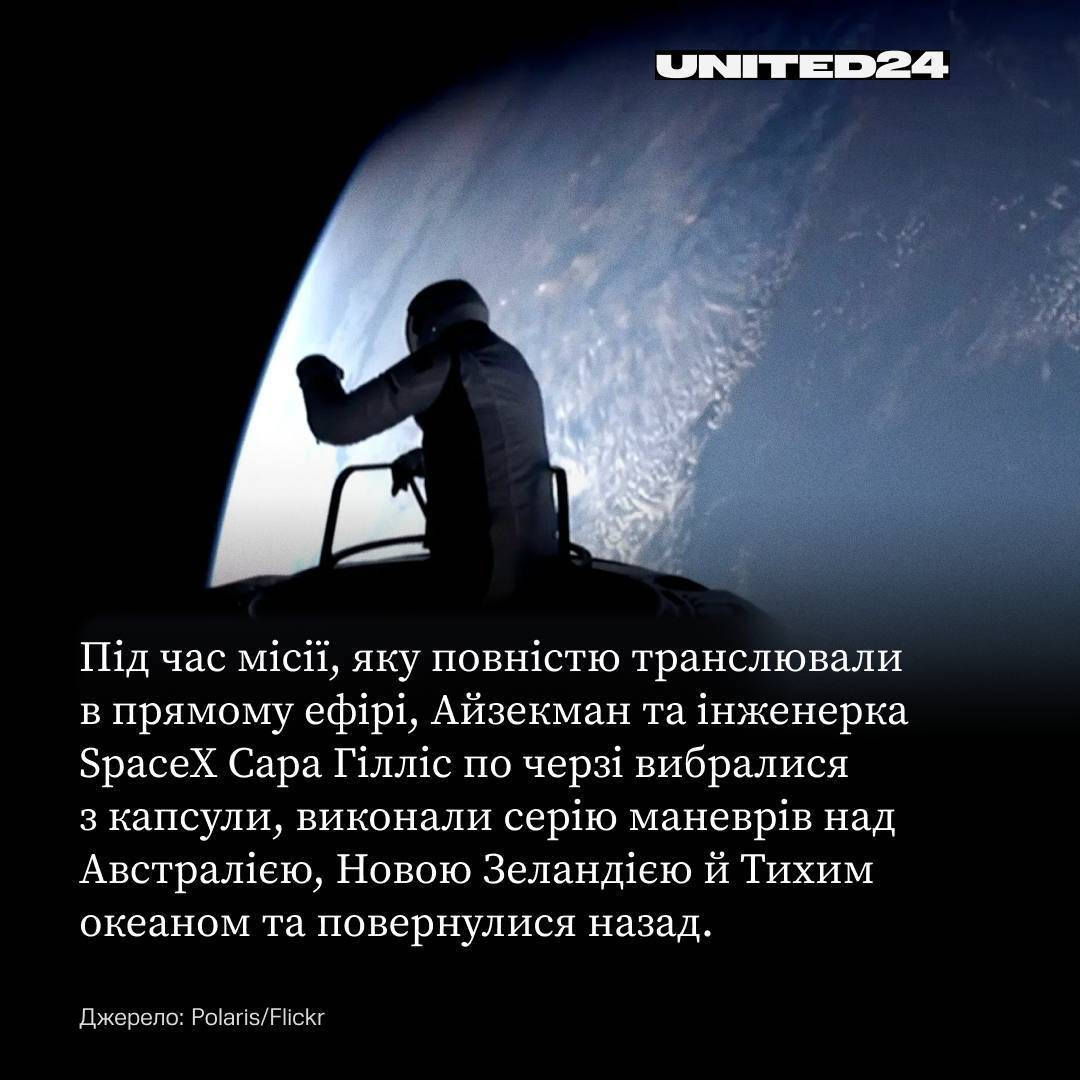 Украинский флаг покоряет космос Украинский флаг покоряет космос вместе с миссией SpaceX Polaris