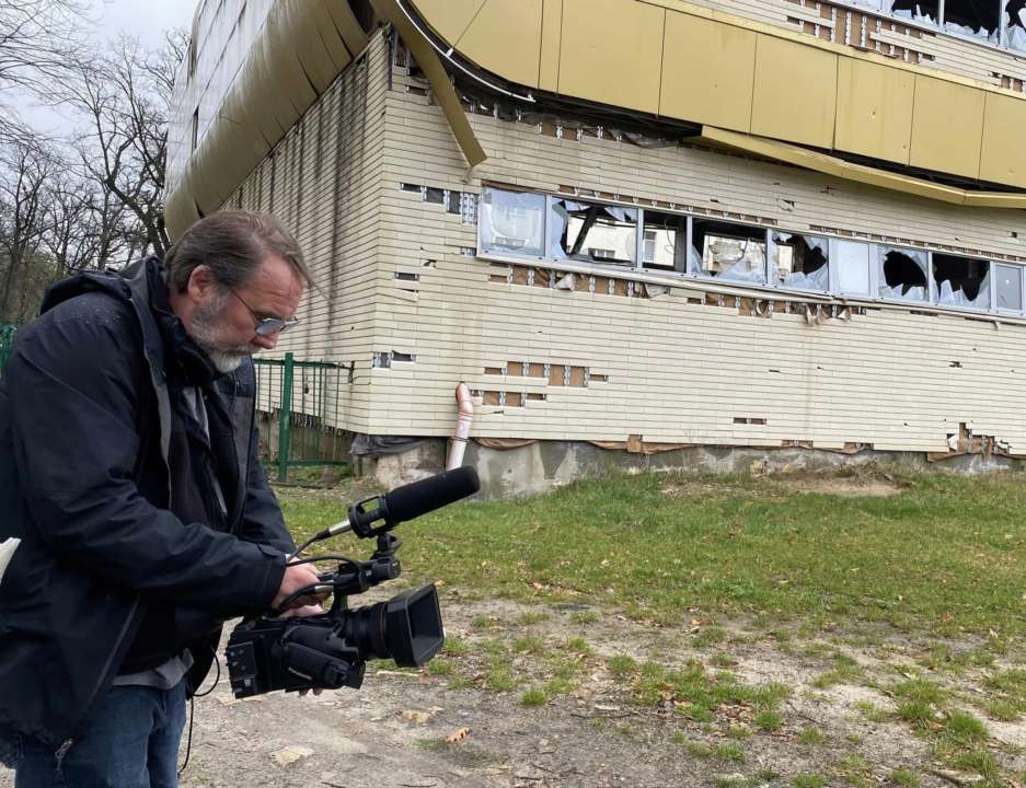 Ірпінь відвідав відомий американський режисер / Фото: ДПУ Роберт Джей "Боббі" Рот відвідав університет в Ірпені