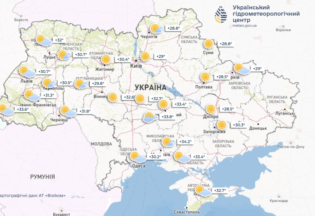 Погода на 18 серпня в Україні Погода на 18 серпня в Україні: синоптики спрогнозували грозові дощі в одному регіоні
