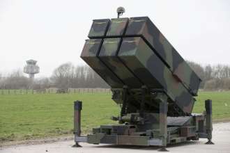Українські захисники збили дрони завдяки системі NASAMS. Фото: Wikipedia NASAMS