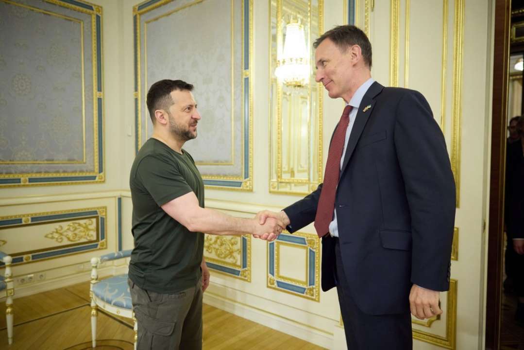 Президент України зустрівся з канцлером казначейства Великої Британії/Фото: president.gov.ua Зеленський у Києві зустрівся з канцлером казначейства Великої Британії Гантом