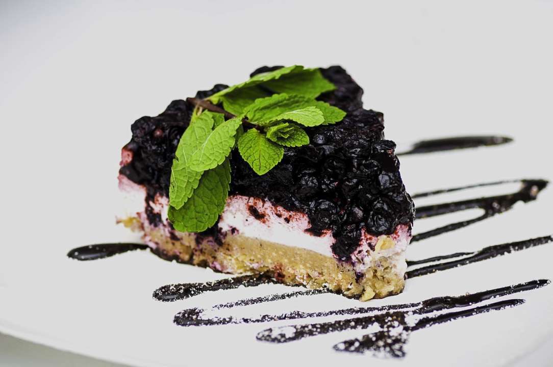 Финский пирог с черникой