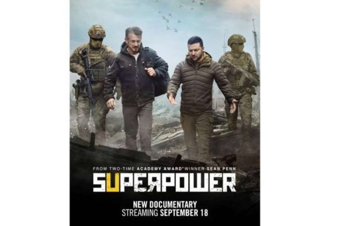 На Ютубе появился трейлер фильма "Суперсила" об Украине. Постер к фильму Шон Пенн Суперсила