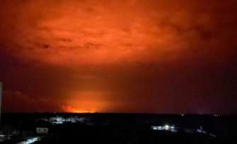 На Одещині виникла масштабна пожежа/Фото: ОК "Південь"/Facebook Окупанти запустили на Одещину дрони-камікадзе: виникла масштабна пожежа
