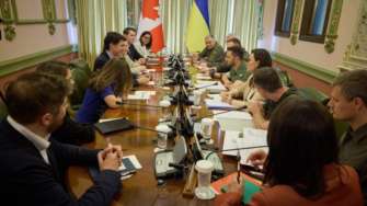 Україну відвідав прем’єр-міністр Канади Джастін Трюдо. Фото: ОП Військова допомога від Канади