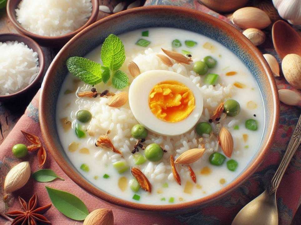 Ароматний рисовий суп з куркою та кокосовим молоком
