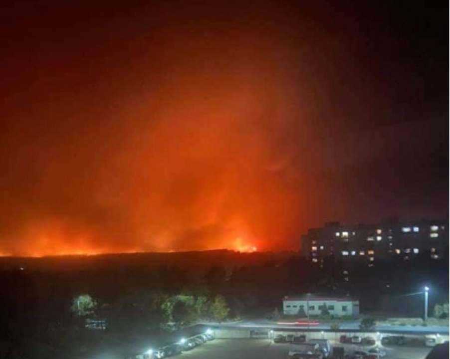 В Луганской области враг уничтожил более 17 тысяч га леса. Фото: ГУ ГСЧС Украины пожары в Луганской области