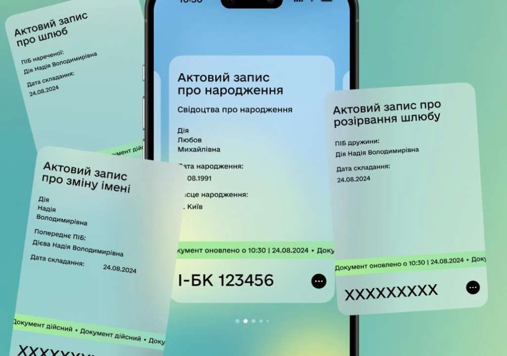 У Дії дали відповіді на запитання щодо актових записів / Фото: Дія