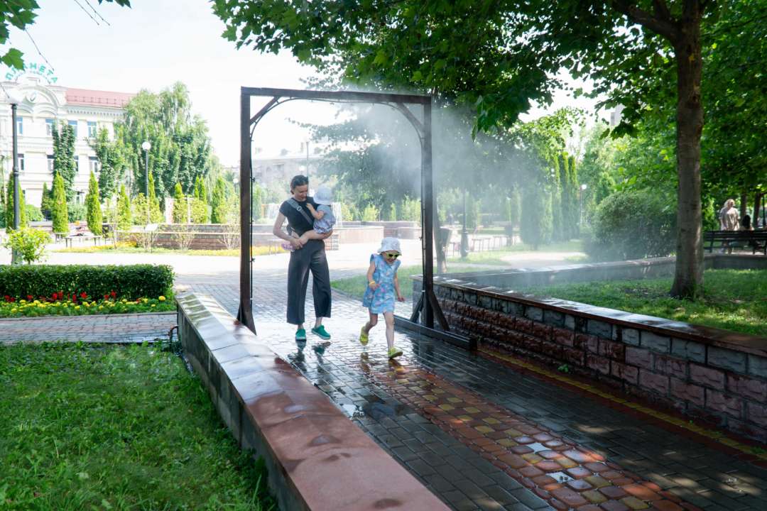 У Києві встановлять 19 рамок із розпилювачами води / Фото: kyivcity.gov.ua