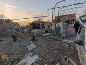 Оккупанты ударили по селам в Запорожской области. Фото: ГУ ГСЧС Украины Запорожская область обстрелы сел