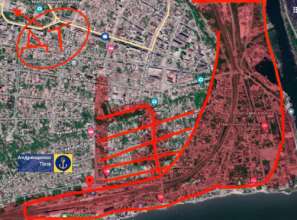 План розбудови єдиного транспортного вузла в Маріуполі/Фото: Петро Андрющенко План розбудови єдиного транспортного вузла в Маріуполі/Фото: Петро Андрющенко