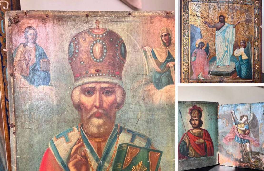 Из Украины пытались вывезти старинные иконы / Фото: t.me/UkraineCustoms Из Украины пытались вывезти старинные иконы / Фото: t.me/UkraineCustoms