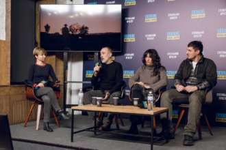 Брифінг з авторами в Медіацентрі Україна / Фото: Media Center Ukraine "Одного літа в Україні": документалка, що б’є рекорди та готується до світового прокату