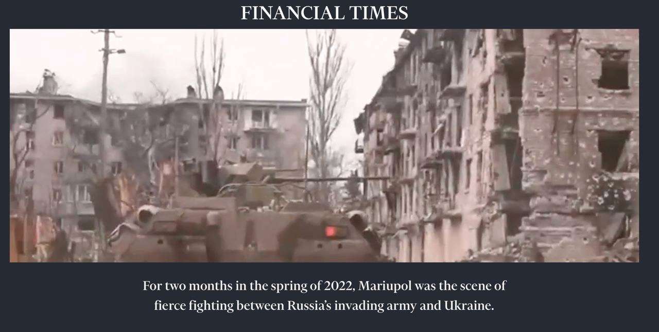 Фото з ТГ-канала Андрющенко Time На FT вийшло розслідування щодо ситуації в Маріуполі
