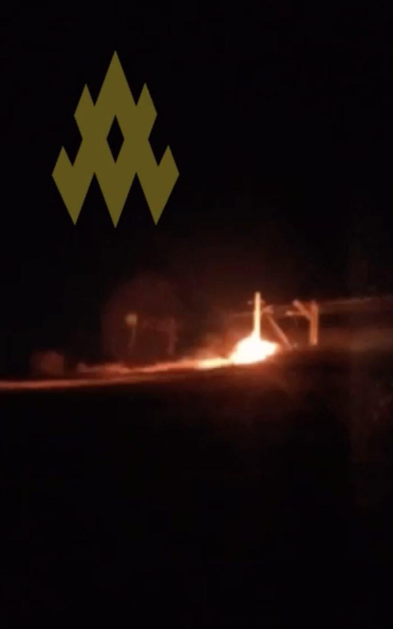 Диверсія на залізниці в Криму/Фото: Атеш Диверсія на залізниці в Криму/Фото: Атеш
