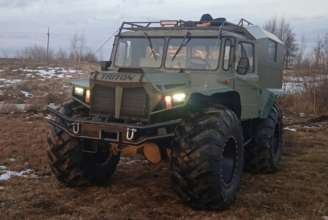 Житель Рівненщини збудував всюдихід для підкорення боліт. Фото: РБК Україна Український всюдихід