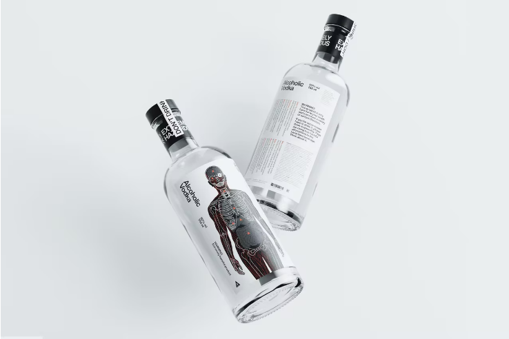 Фото: Alcoholic Vodka Честность и маркетинг: в Швеции выпустили водку, которая призывает ее не пить