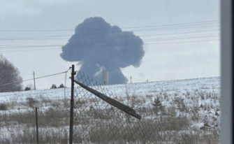 Военный самолет Ил-76 упал в Белгородской области В Белгородской области упал российский военный самолет Ил-76