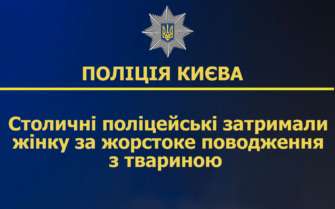 Столичные полицейские задержали женщину за жестокое обращение с собакой / Фото: facebook.com/UA.KyivPolice Столичные полицейские задержали женщину за жестокое обращение с собакой / Фото: facebook.com/UA.KyivPolice