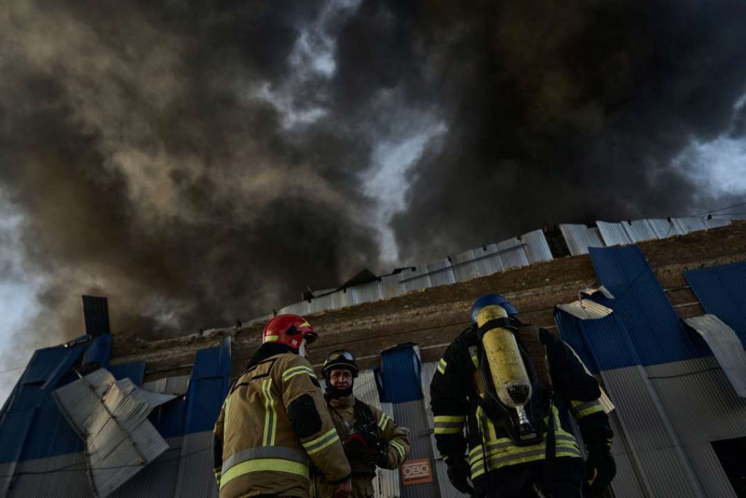 Обстріл Києва 2 січня/Фото: Getty Images