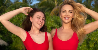 instagram.com/mashapolyakova Королева ночі на відпочинку: Полякова помірялася фігурами з 16-річною донькою