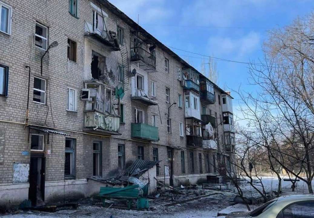 Торецк после обстрела