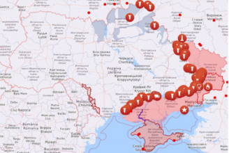 Карта военных действий на 6 августа. Фото: Liveuamap Ситуация на фронте