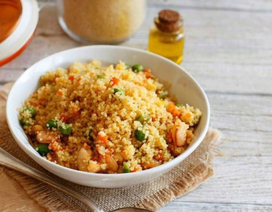 Кускус с овощами и курицей/Фото: apostrophe Идеальный диетический обед: кускус с овощами и курицей