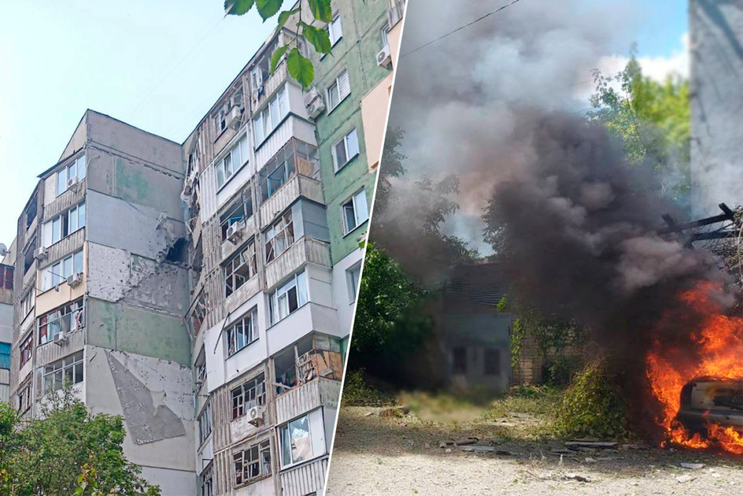 Окупанти знову вдарили по Херсону / Фото: t.me/pgo_gov_ua Окупанти знову вдарили по Херсону / Фото: t.me/pgo_gov_ua