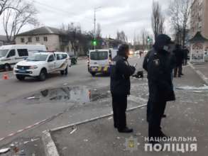 В Киеве взорвали и ограбили банкомат/Фото: Нацполиция В Киеве взорвали и ограбили банкомат