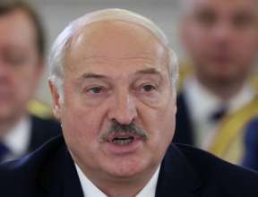 Олександр Лукашенко озвучив версію підриву Каховської ГЕС/Фото: Getty images Олександр Лукашенко озвучив версію підриву Каховської ГЕС/Фото: Getty images
