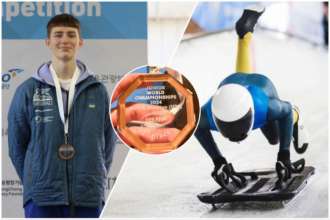 16-летний скелетонист с Украины завоевал медаль на чемпионате мира / Коллаж: МЕТА Впервые в истории Украины: 16-летний скелетонист завоевал медаль на чемпионате мира