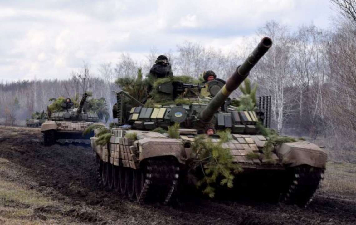 Українські танкові війська провели навчання в районі ООС