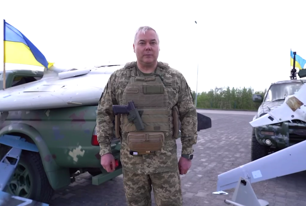 Наєв посилює ППО на підступах до Києва/Скріншот з відео: Сергій Наєв Наєв показав збиті ворожі дрони і передав партію позашляховиків для мобільних груп сил ППО