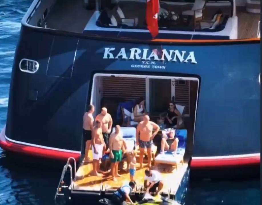 На яхті Karianna розпізнали фігурантів найгучніших справ останніх років/Фото: скрін відео "Українська правда" На яхті Karianna розпізнали фігурантів найгучніших справ останніх років: Гетманцев звернувся до РНБО