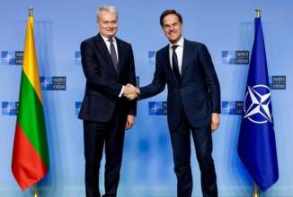 Президент Литвы Гитанас Науседа и Генсек НАТО Марк Рютте/Фото: nato Президент Литвы Гитанас Науседа и Генсек НАТО Марк Рютте
