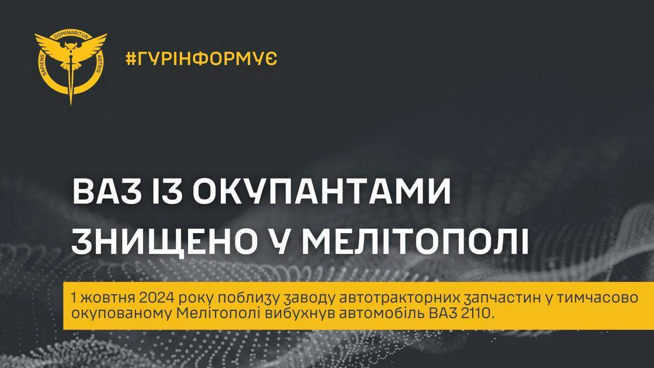 У Мелітополі працюють українські підпільники/Фото: ГУР